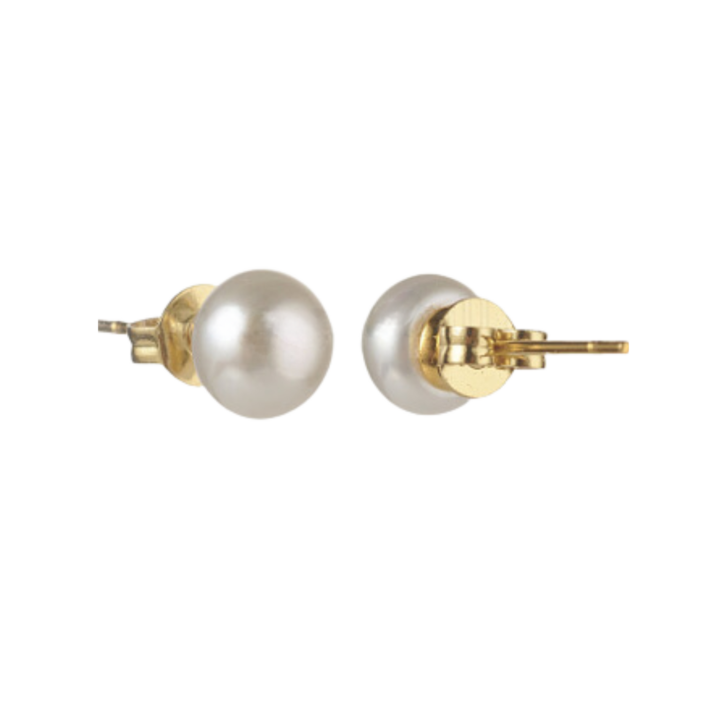 Waterproof Natural Pearl Stud Earrings - Tarnish-Free, Hypoallergenic, 7mm