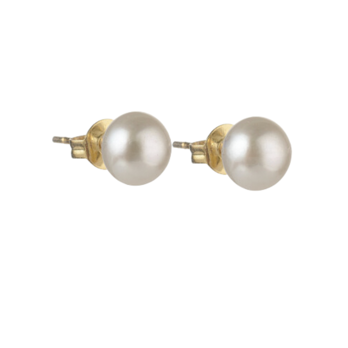 Waterproof Natural Pearl Stud Earrings - Tarnish-Free, Hypoallergenic, 7mm