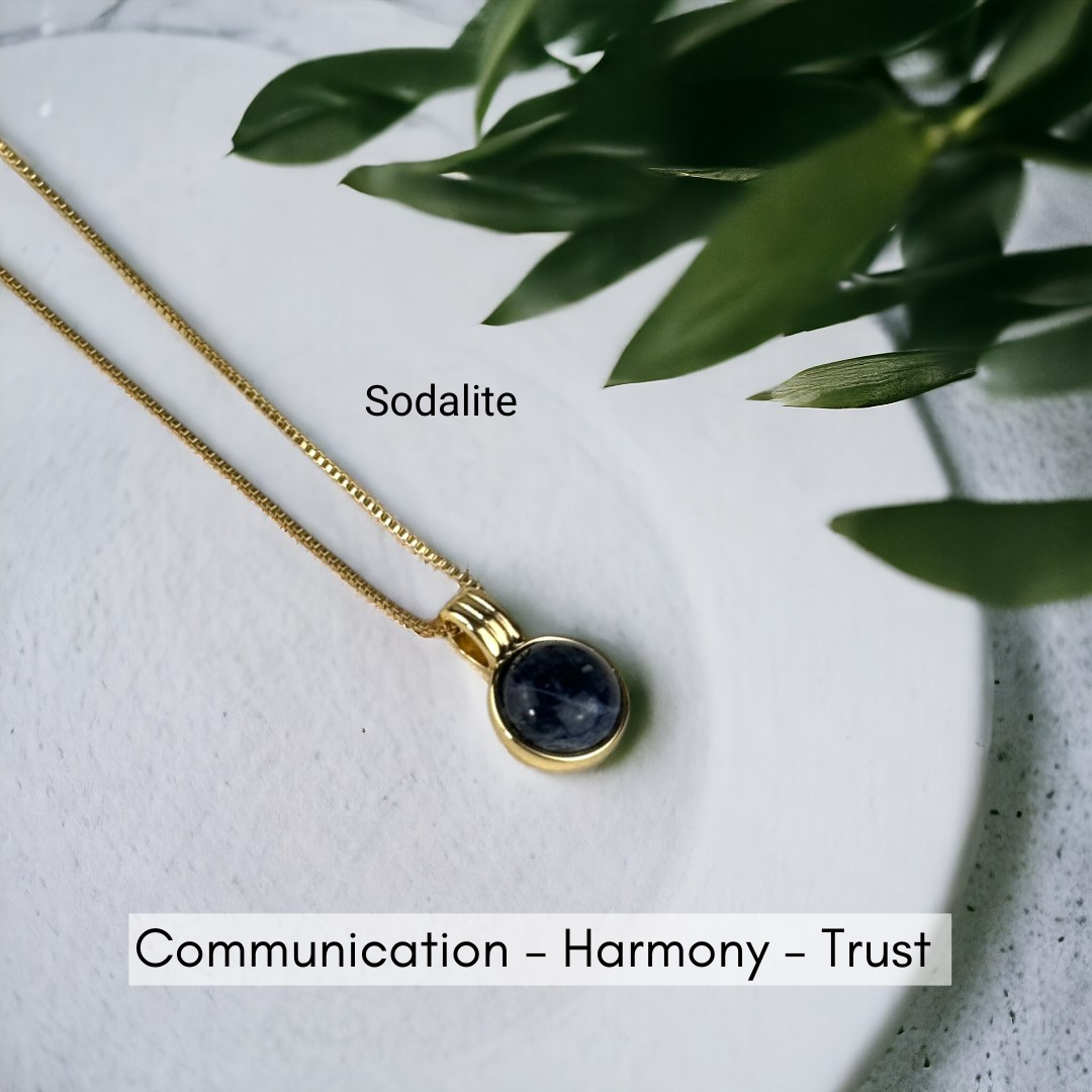 Minimalist Gemstone Necklace - Premium 18K Gold plated