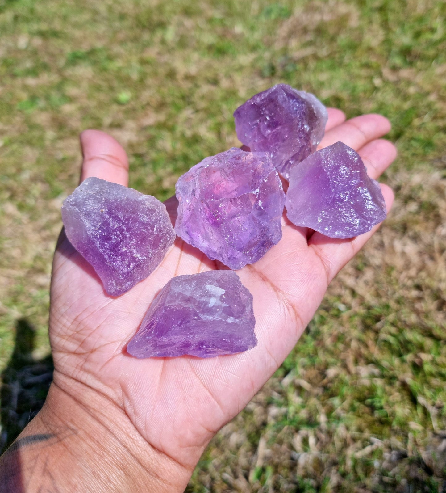 Large Raw Amethyst Crystal. Healing Crystal. Genuine Gemstone.