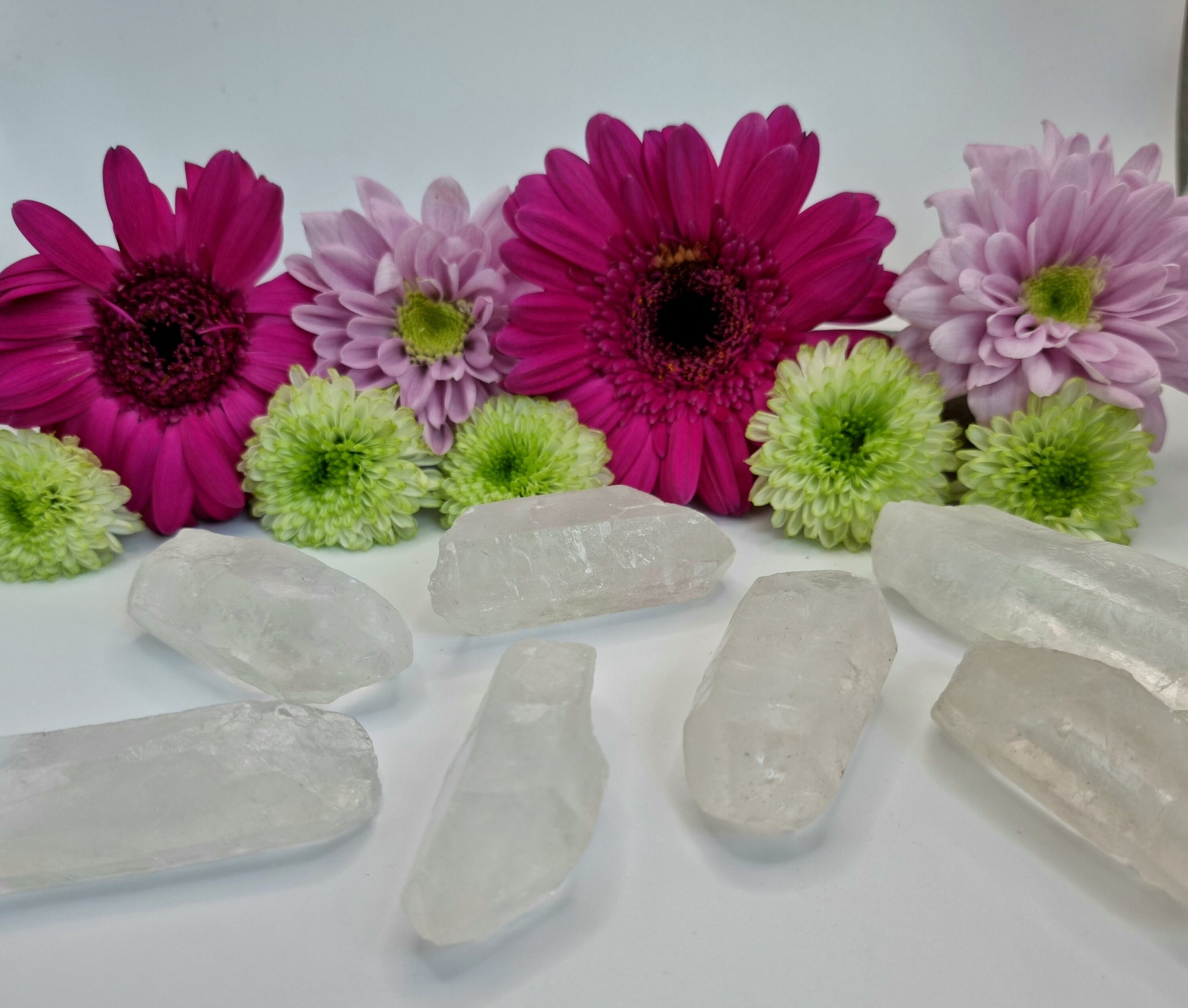 Raw Clear Quartz Point. Healing Crystal. Natural Gemstone.