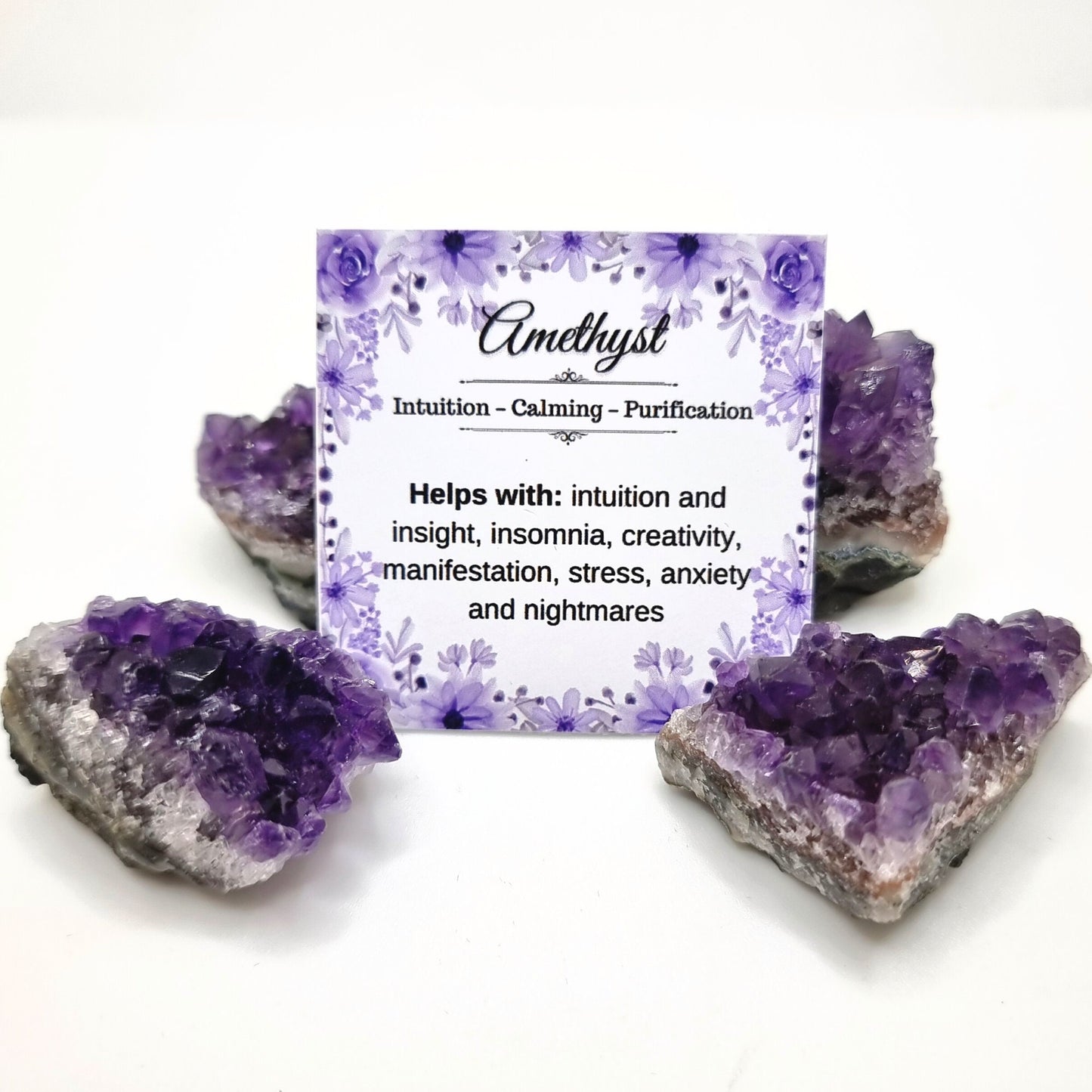 Amethyst Clusters. 1st Grade Natural Amethyst. Raw Amethyst Crystal. Healing Crystal.