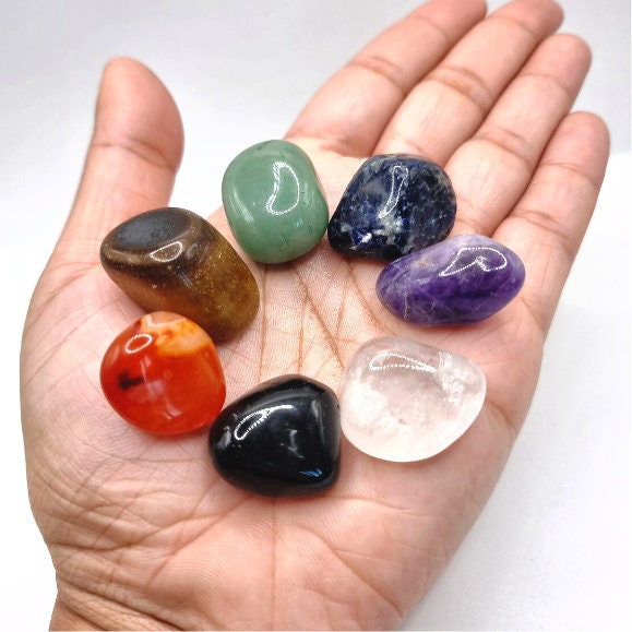 7 Chakra Crystal Set. 7 Chakra Stones. Healing Crystals