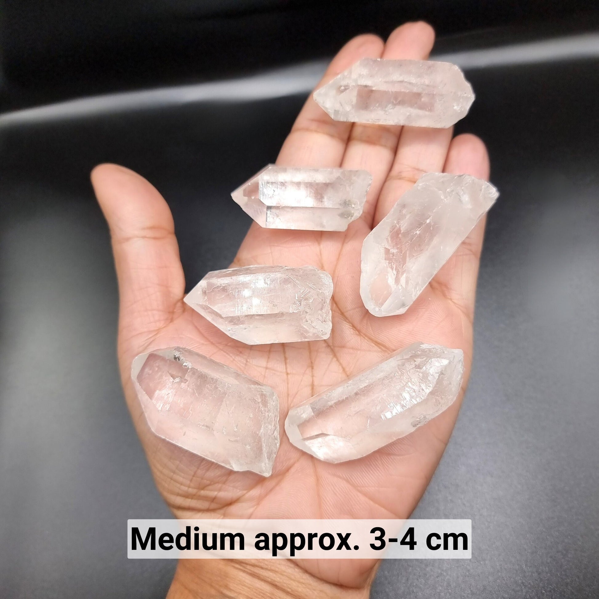 Raw Clear Quartz Point. Healing Crystal. Natural Gemstone.