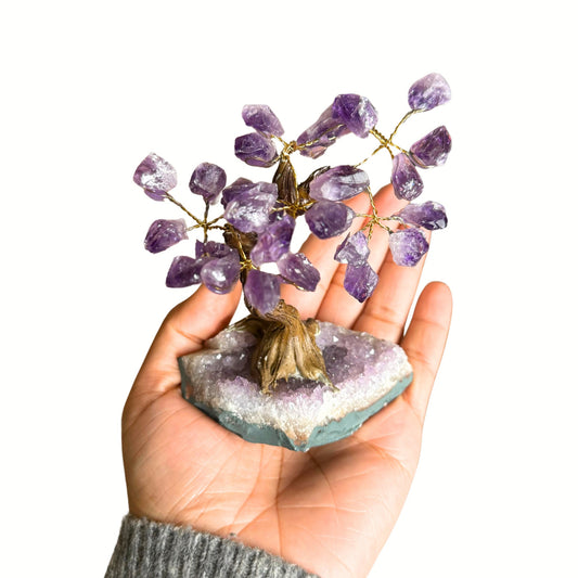 Natural Crystal Tree, Natural Amethyst, Crystal Home Decor, Healing Crystals.